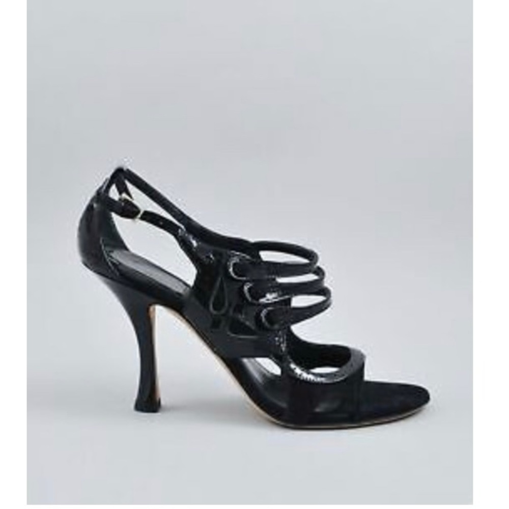 DIOR Blk Patent/Suede Angel Gorgeous Details Sz41